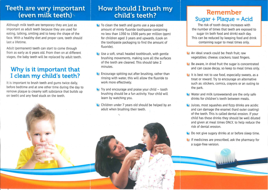 A guide to healthy teeth for your young child Cashmore Early Years