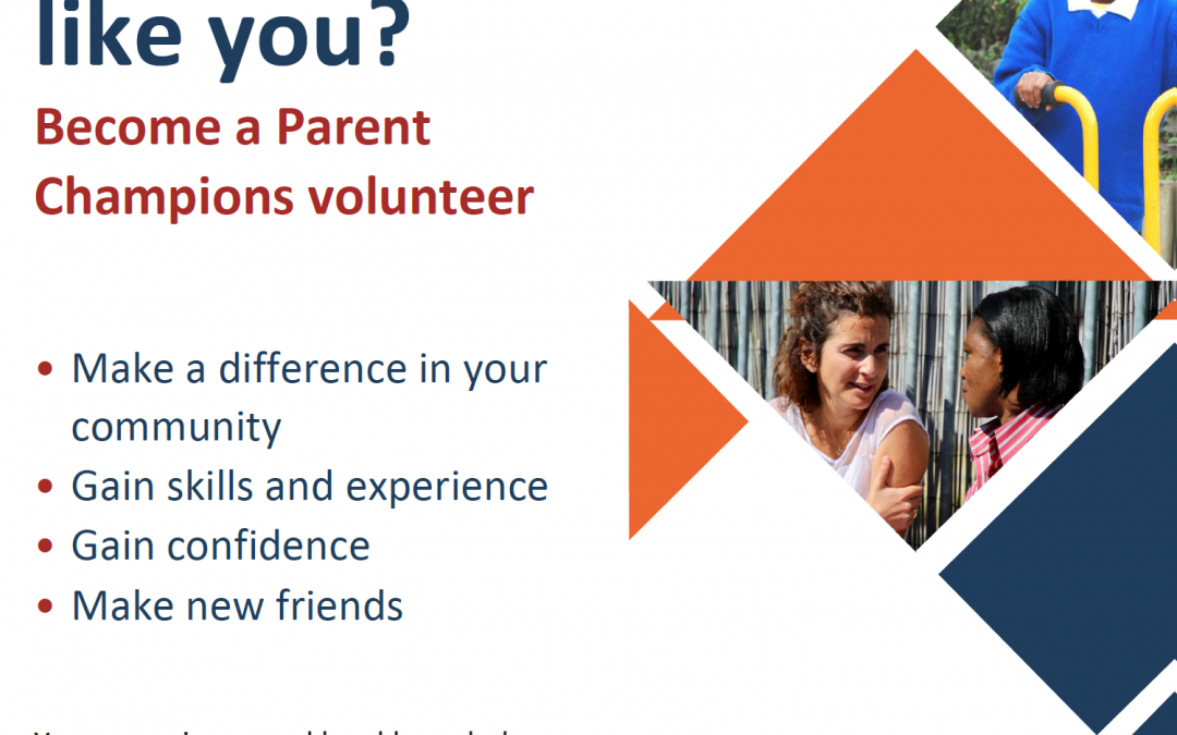 EXCITING OPPORTUNITY TO BECOME PARENT CHAMPION