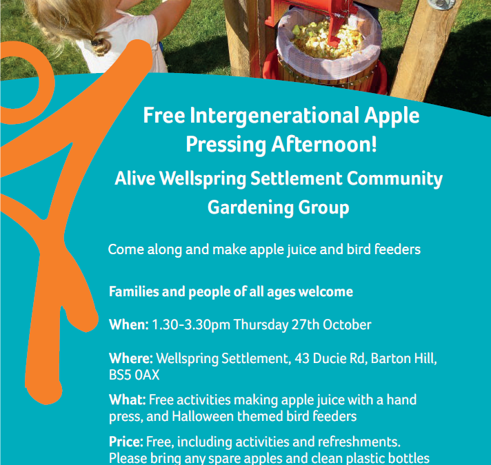 Apple Pressing at the Wellspring Settlement
